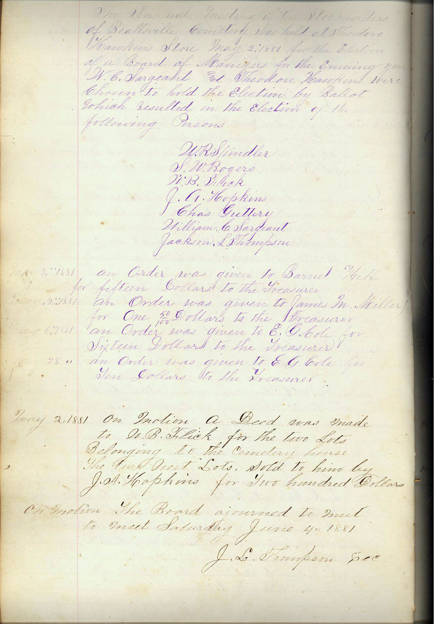 minute book